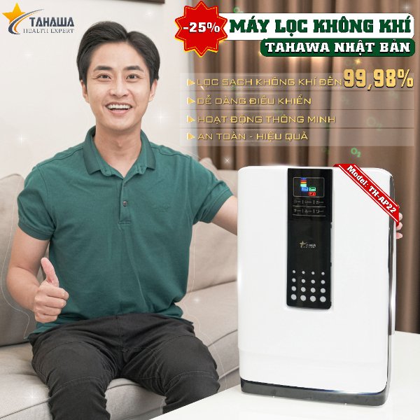 Máy lọc không khí Nhật Bản Tahawa TH-AP21 là sản phẩm được thiết kế tinh tế với màu trắng sang trọng, nhỏ gọn. Chúng cũng có thể được xem như là 1 vật trang trí nội thất cho căn nhà, văn phòng làm việc của mình, góp phần sang trọng