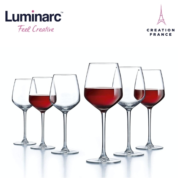 Bộ 6 Ly Rượu Vang Thuỷ Tinh Luminarc Val Surloire 350ml - LUVAL9569