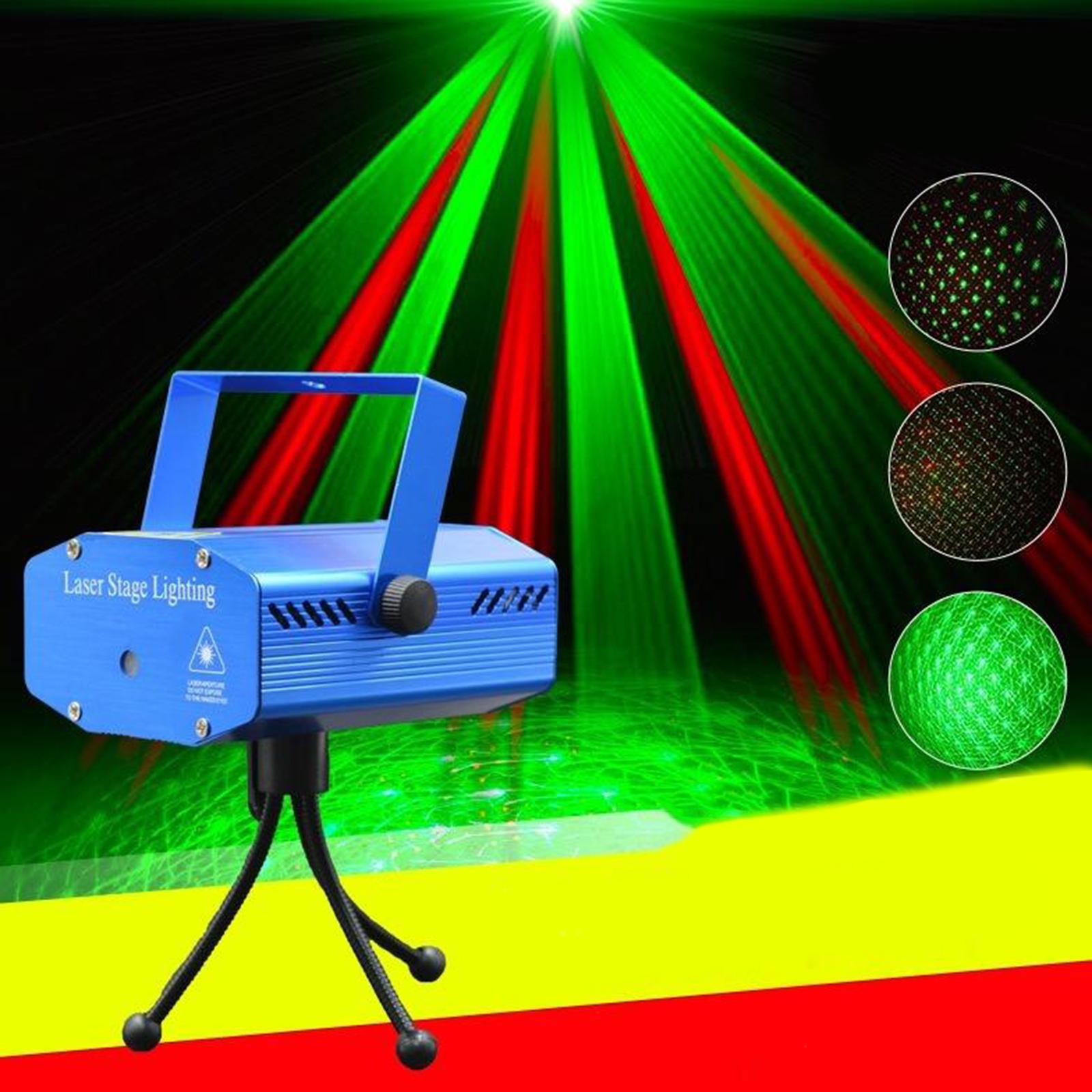 NEW Mini R&G Laser LED Stage Lighting Projector for Disco DJ Stage Party Light