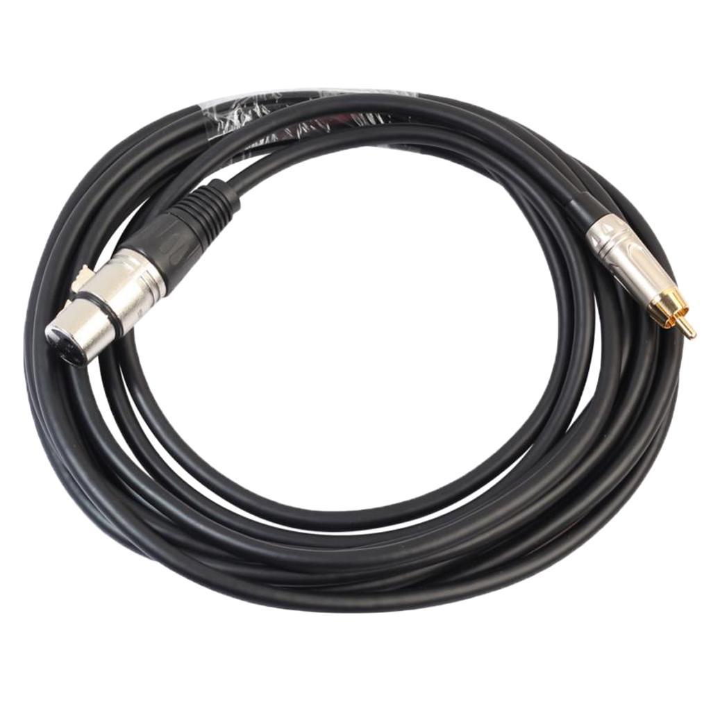 Low RCA Male to XLR Female Microphone Cord Speaker for KTV Stage