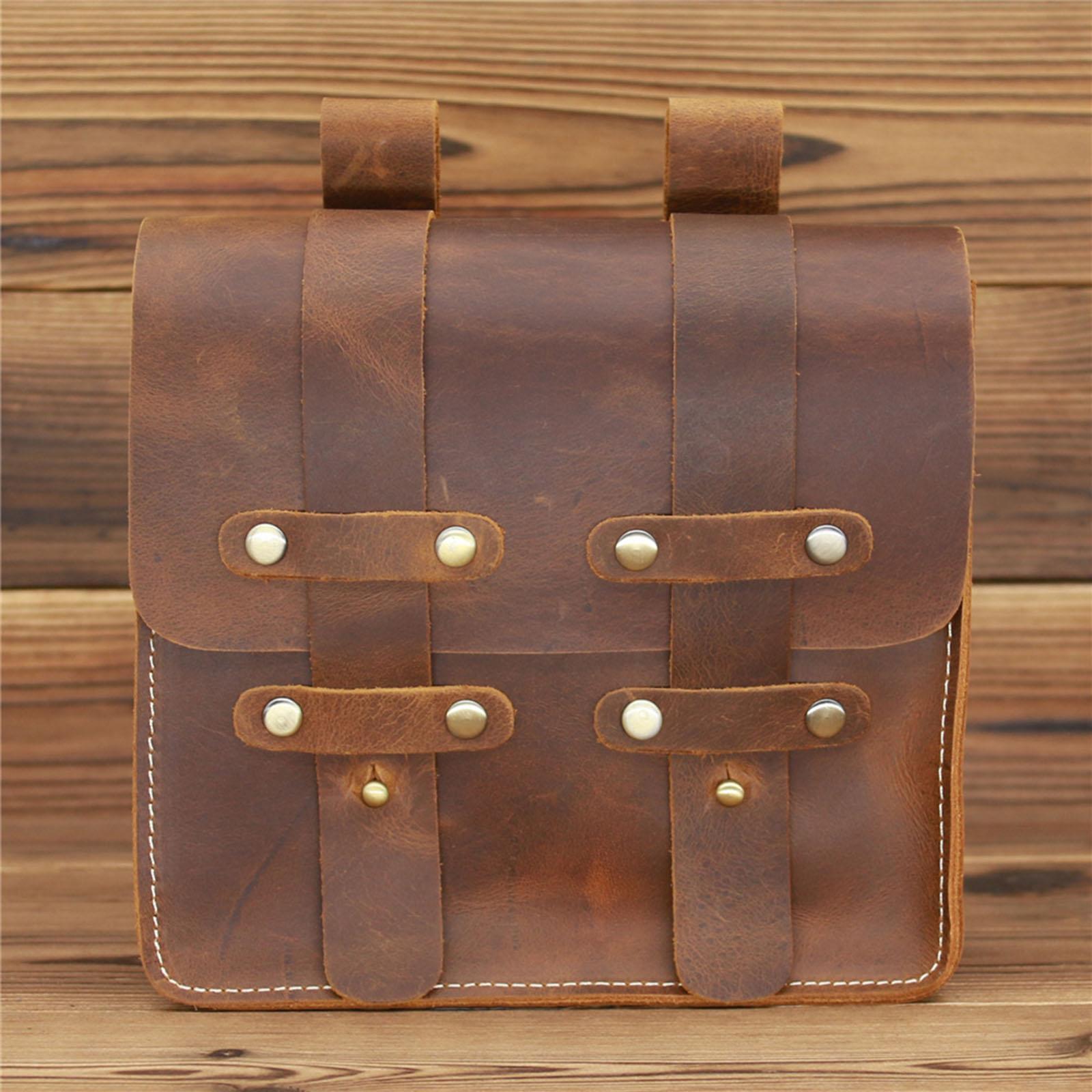 PU Leather Fanny Pack Waist Bag Holiday Decorative Vintage Style for Walking