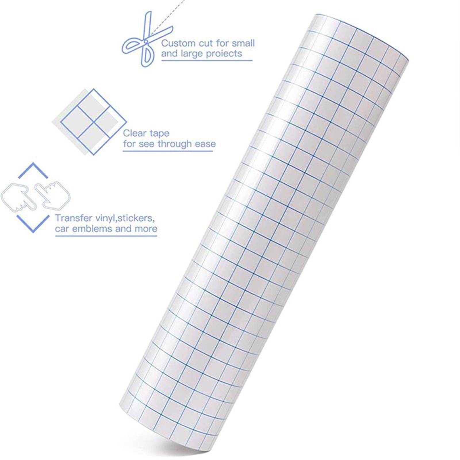 4x Transfer Tape Roll Clear Transfer Paper w/ Alignment