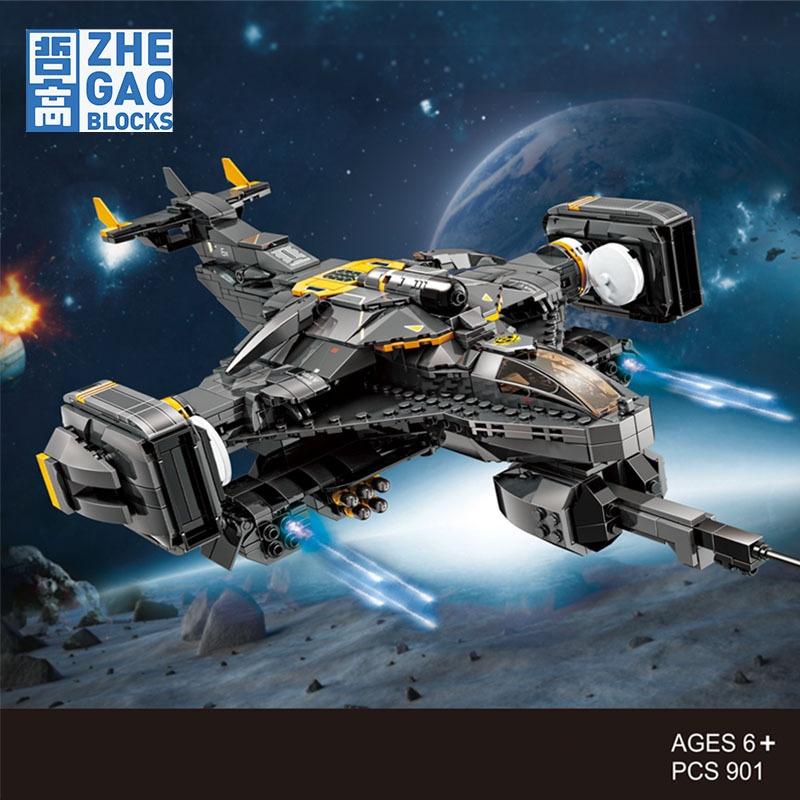 Đồ chơi Lắp ráp Avatar - Xếp hình thông minh ZHEGAO 5002 Máy bay tấn công titan - Mô hình trí tuệ 901 mảnh ghép