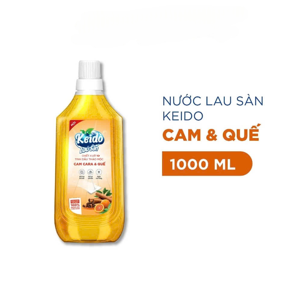 Nước Lau Sàn Gốc Thực Vật TD CAM QUẾ Đuổi Muỗi và Côn Trùng (Thuộc nhóm Sản phẩm Lành tính) Can 1 lít