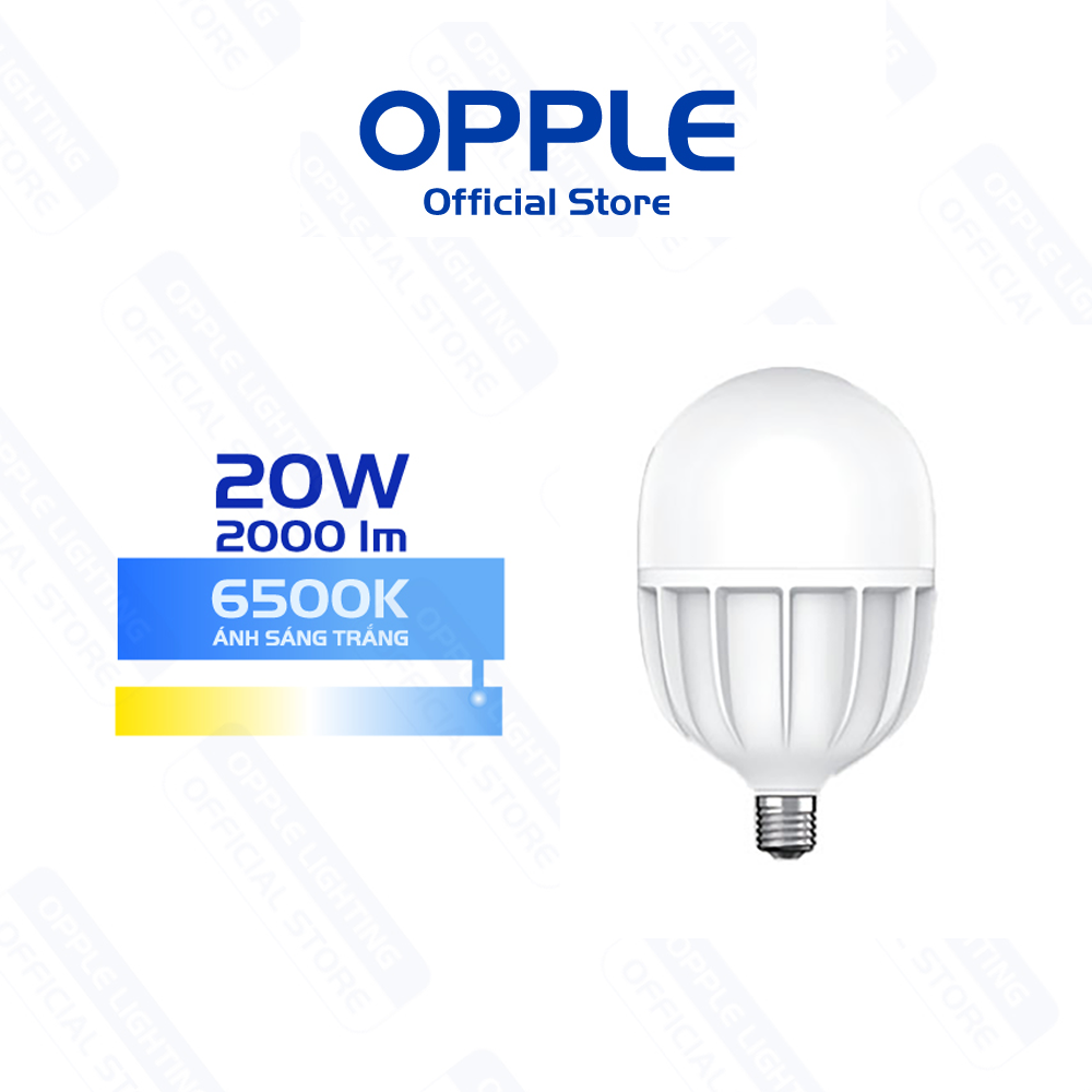 Bóng OPPLE LED Bulb Trụ Eco Save E27 - Hiệu suất sáng cao 100lm/W, tuổi thọ lên đến 20.000 giờ