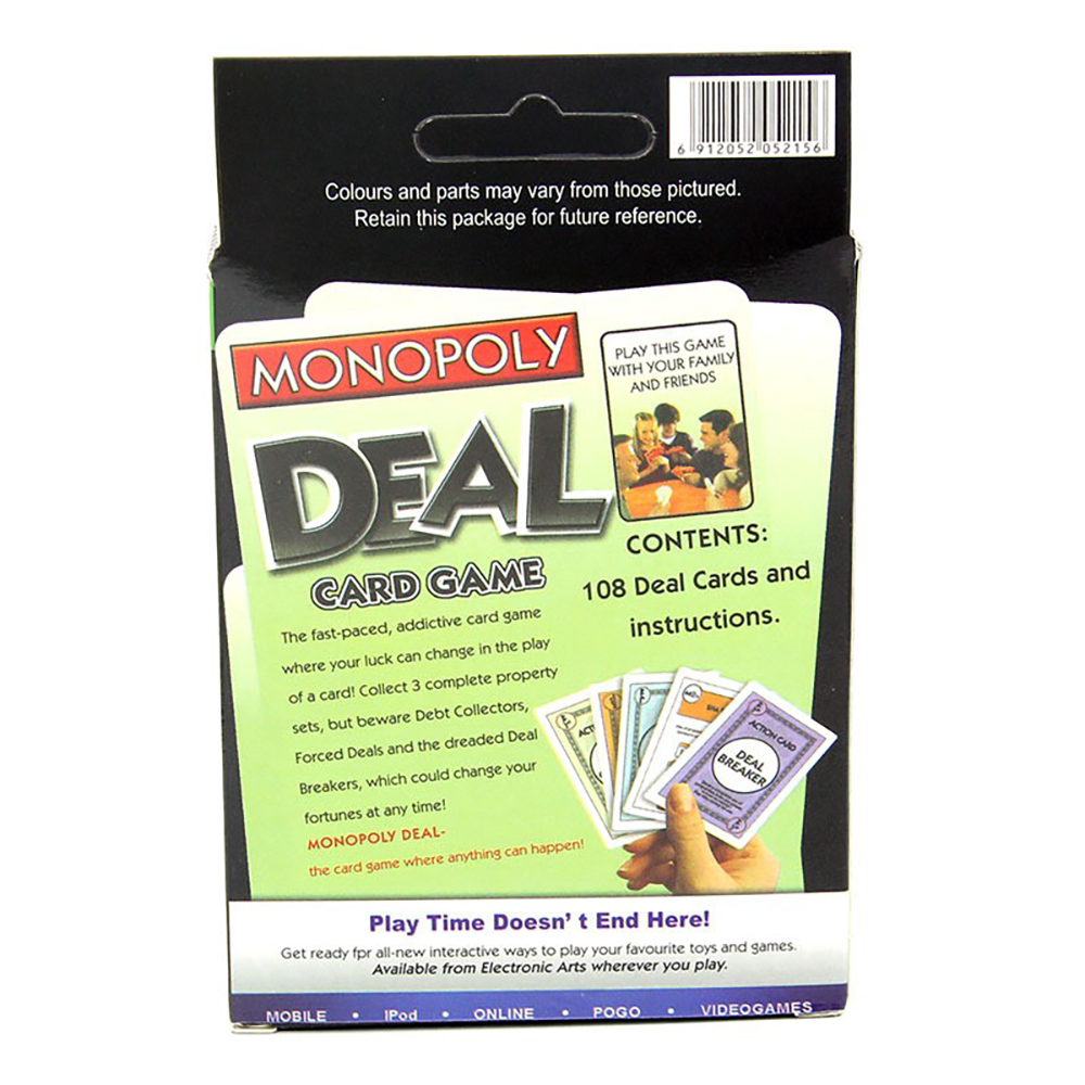 Bộ Thẻ Bài Board Game Cờ Tỷ Phú Monopoly Deal Độc Đáo