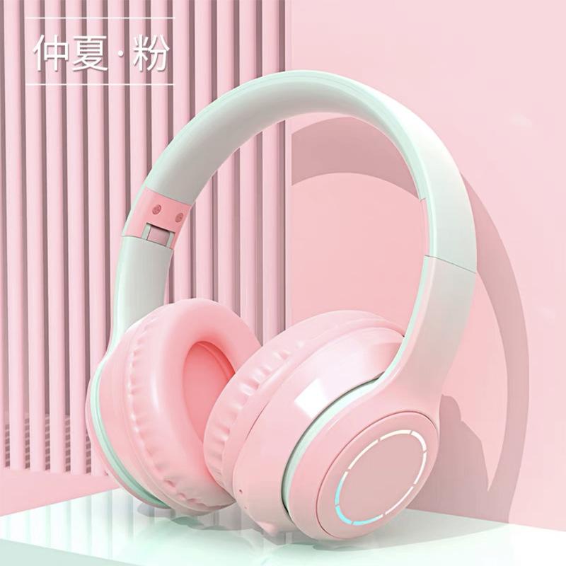 Ưu đãi đặc biệt mới tai nghe bluetooth phát sáng gradient gắn trên đầu điện thoại di động cuộc thi neo tai nghe trò chơi đa năng
