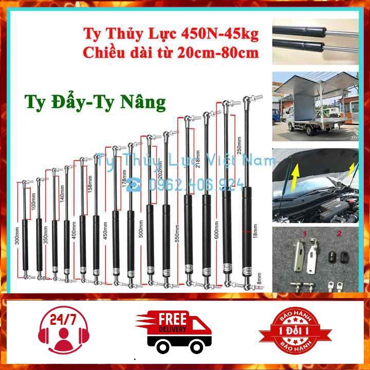 Ty cốp, ty capo ô tô chịu tải 450N chiều dài từ 20-80cm