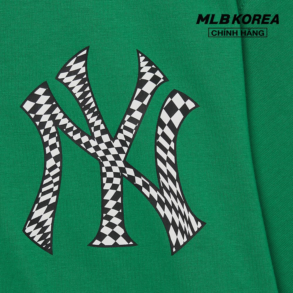 MLB - Áo thun unisex cổ tròn tay ngắn Checkerboard Clipping Logo Overfit 3ATSO0233