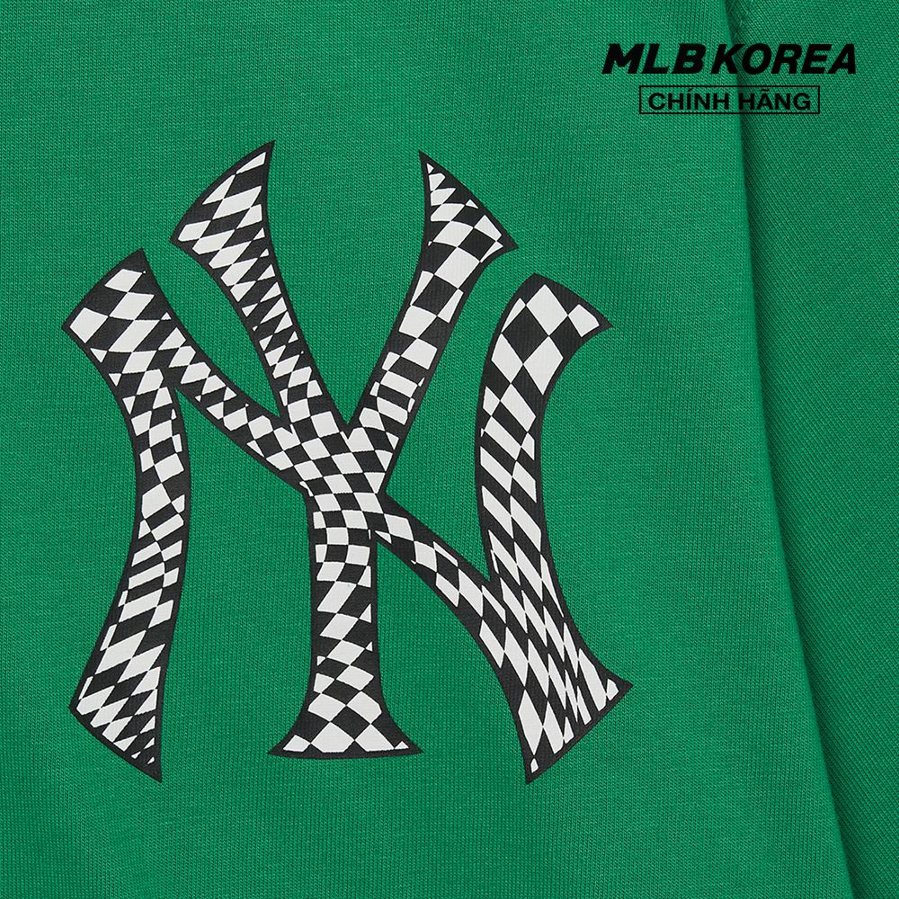 MLB - Áo thun unisex cổ tròn tay ngắn Checkerboard Clipping Logo Overfit 3ATSO0233-50GND