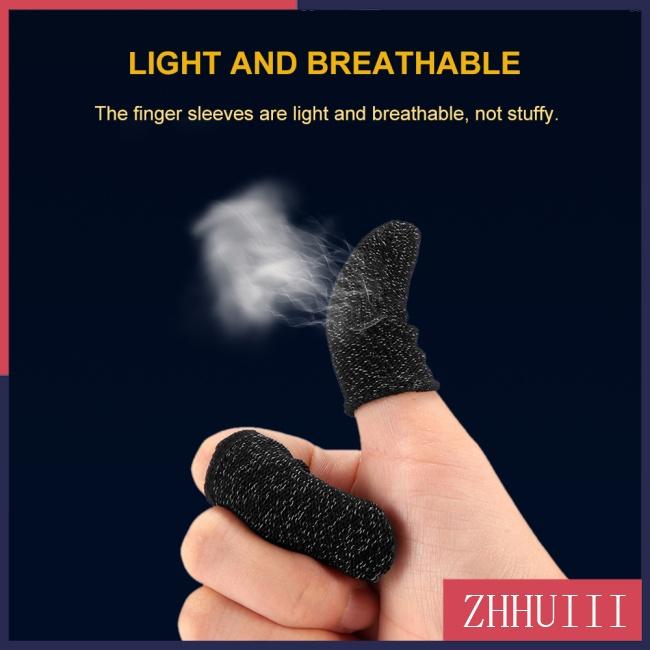 JT Gaming Finger Sleeve Touchscreen Finger Gloves Conductive Fiber Cap Anti-Sweat Breathable Touch and Sensitive for