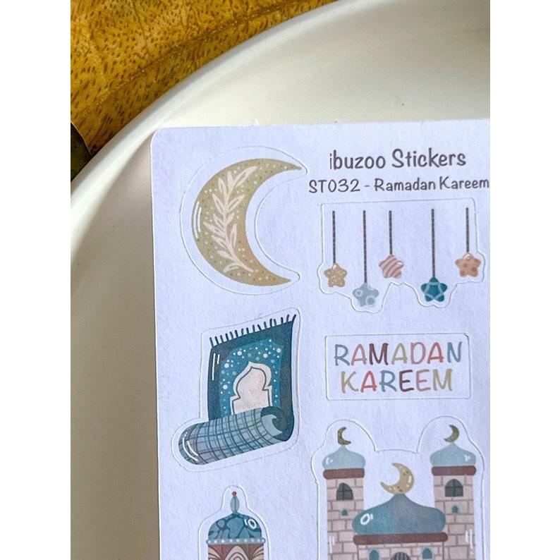 Sticker tự thiết kế - sticker sheet ramadan kareem - hình dán sổ, nhật kí bullet journal - unim042