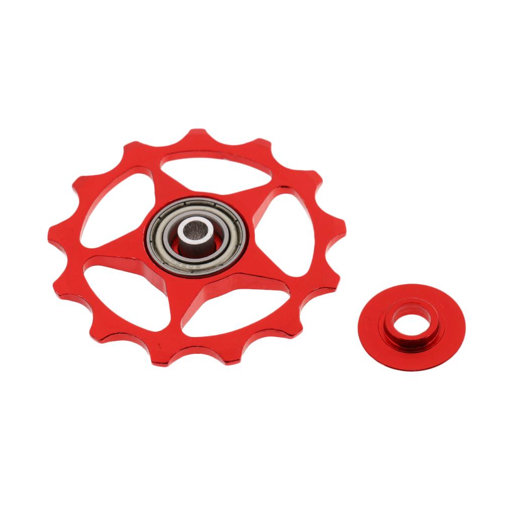 13T MTB Bearing Jockey Wheel Pulley Road Bike Bicycle Rear Derailleur Red