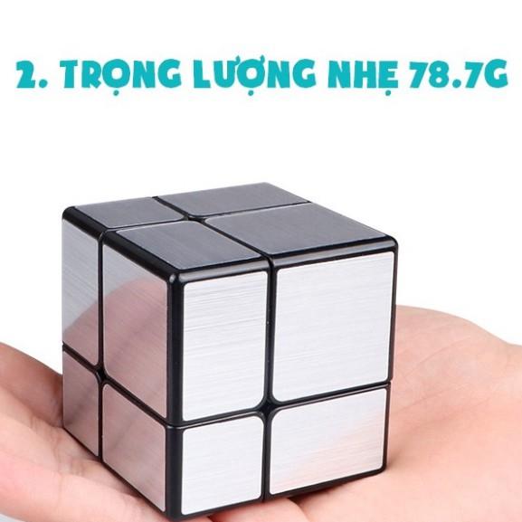 Rubik Biến Thể Rubik 2x2 Mirror Cube QiYi Khối Lập Phương Rubik Tráng Gương Bạc