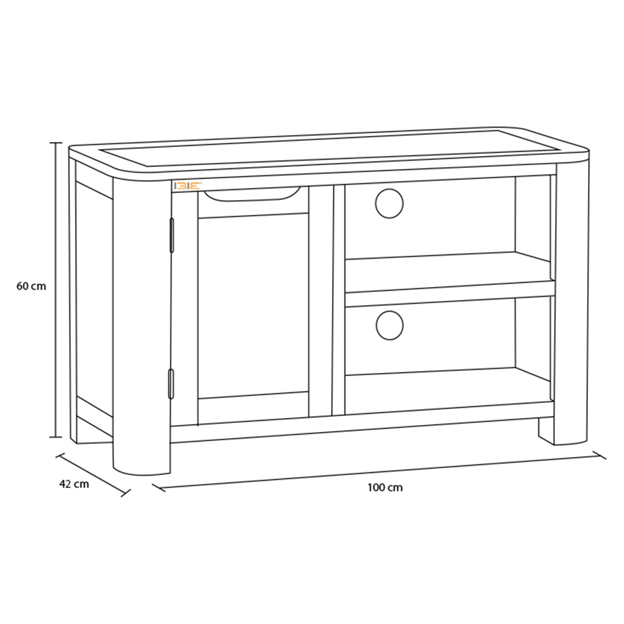 Tủ TV Romsey 1 cánh gỗ sồi