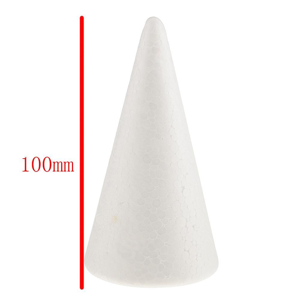 20Pcs 100mm Cone Shape Foam for Handmade Modelling Kids Crafts DIY