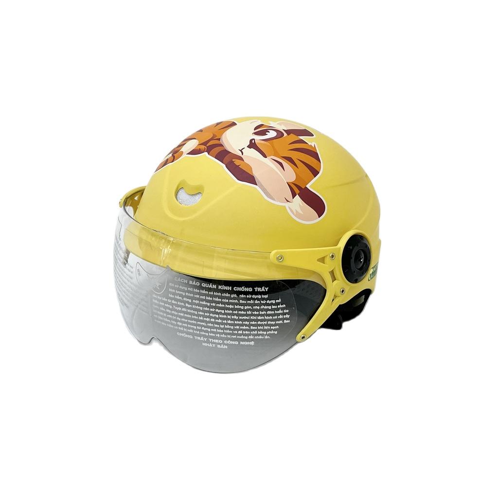 Mũ Bảo Hiểm Trẻ Em CHITA HELMETS CT25(K) Tem Little Tiger Dễ Thương Cho Bé