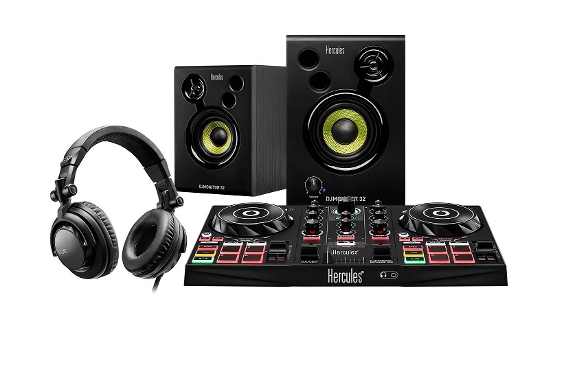 Trọn bộ thiết bị điều khiển bàn dj Hercules DJLearning Kit- Hàng Chính Hãng