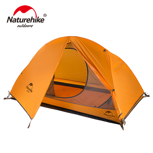 Lều đơn dã ngoại, gấp gọn 20D NatureHike NH18A095-D – Cam Tặng kèm tấm trải lều đơn