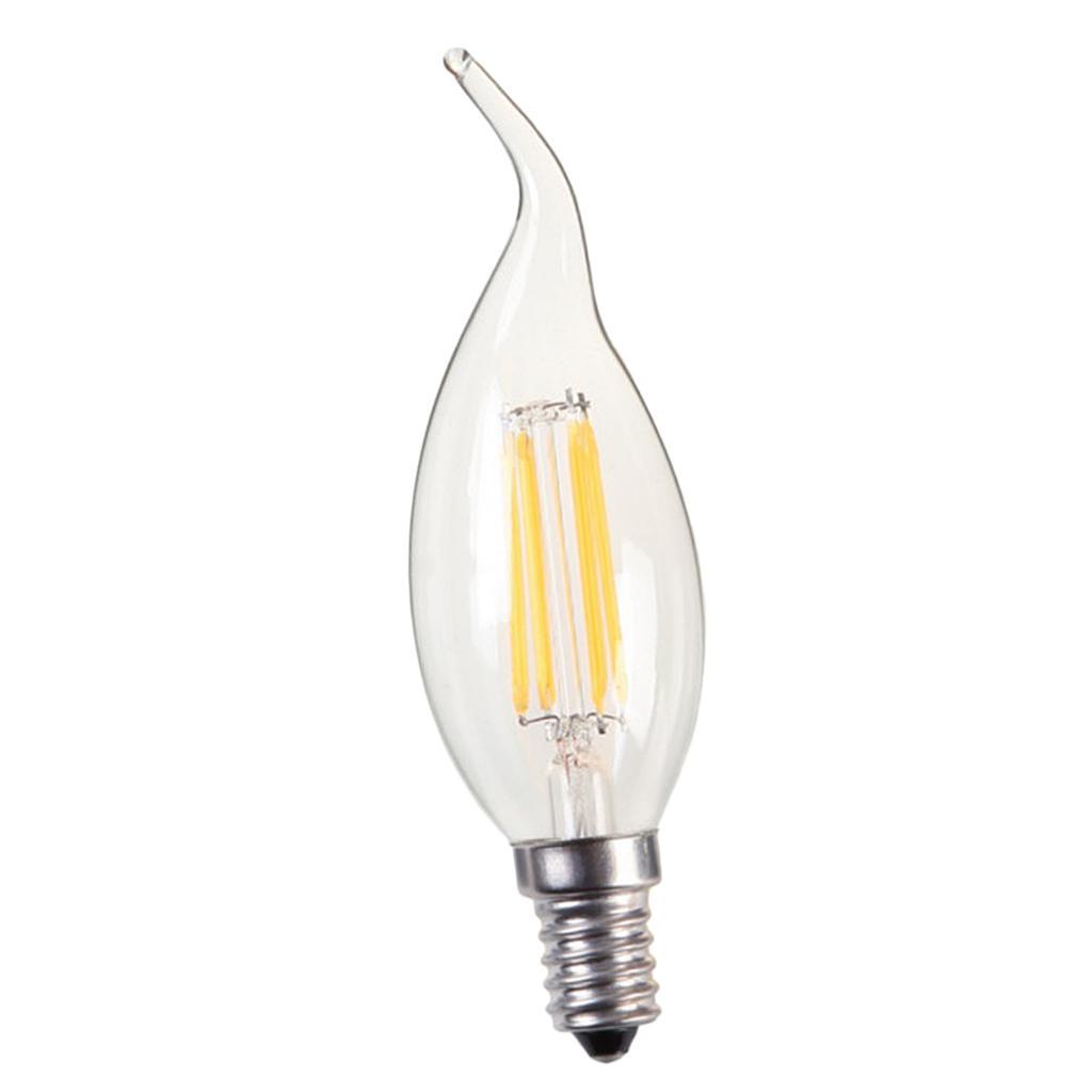 LED Filament Candle Light Bulb For Chandelier Ceiling Light A-Warm White 2W