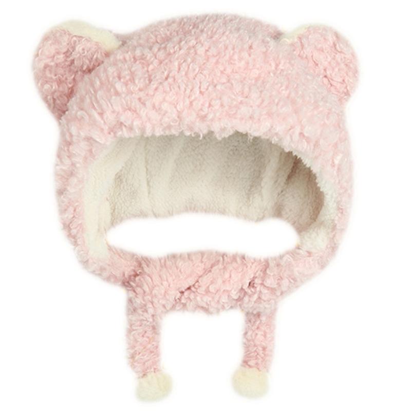 Ngọt Ngào Hoạt Hình Dễ Thương Gấu/Nón Tai Thỏ Leifeng Nón Món Quà Mùa Đông Chống Gió Khăn Dễ Thương Mùa Đông Dày Khăn Cho Người Trưởng Thành kid