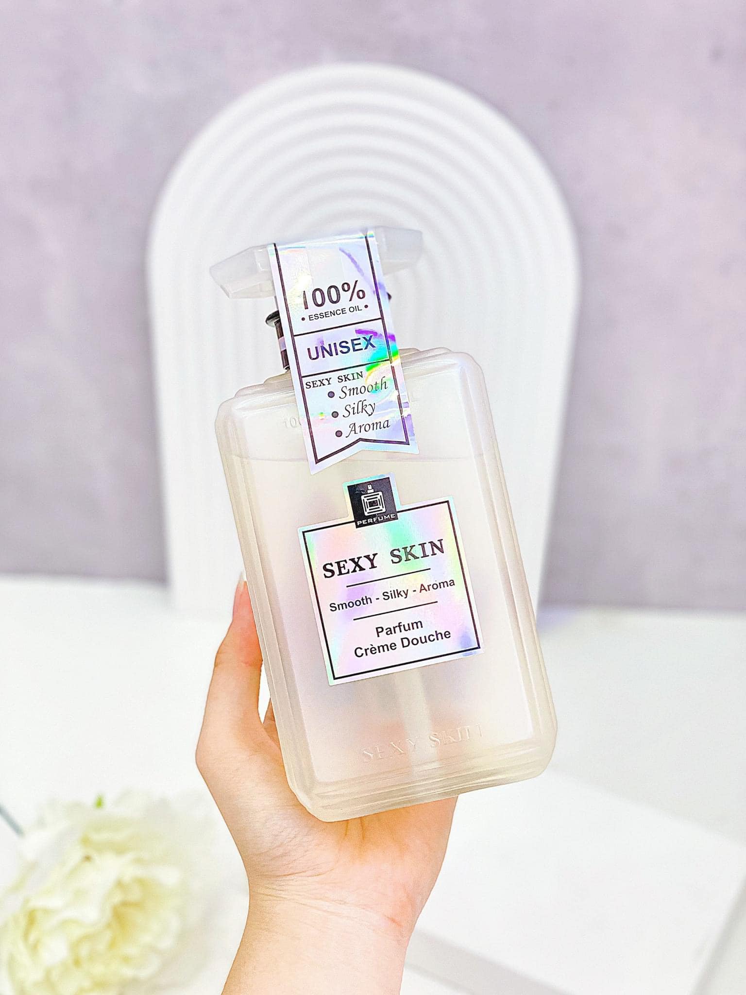 SỮA TẮM NƯỚC HOA SEXY SKIN PHÁP 600ML UNISEX-TRẮNG