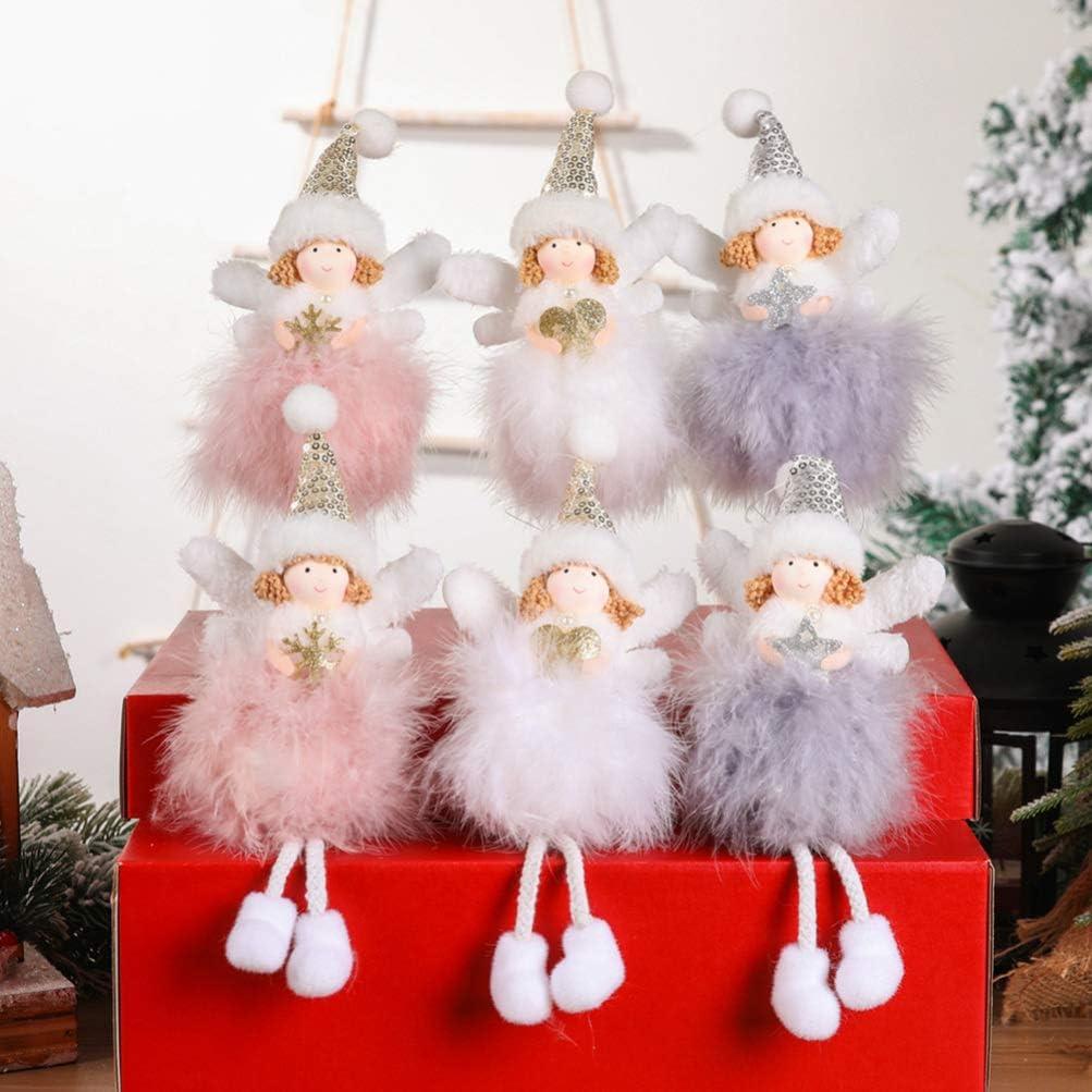 3 mảnh trang trí Giáng sinh treo cảnh sát thiên thần trong bức tường cây Giáng sinh sang trọng treo tường treo cho ngày lễ trang trí yêu tinh trong vườn