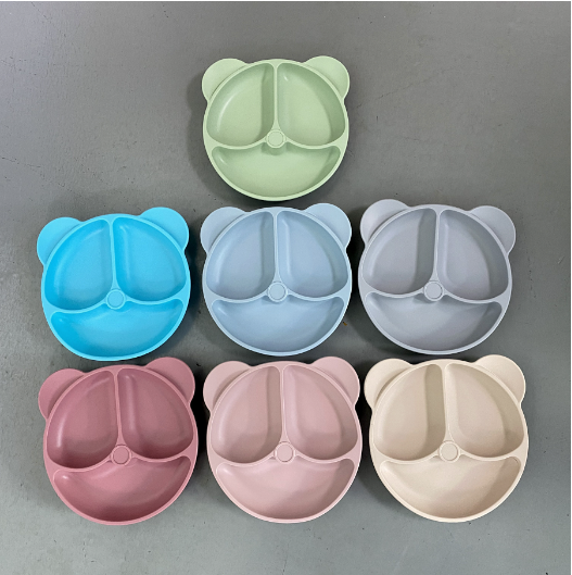 Bộ Set 6 Dụng Cụ Ăn Dặm cho Bé Mama Bear Silicon Cao Cấp Tiêu Chuẩn Châu Âu BPA FREE
