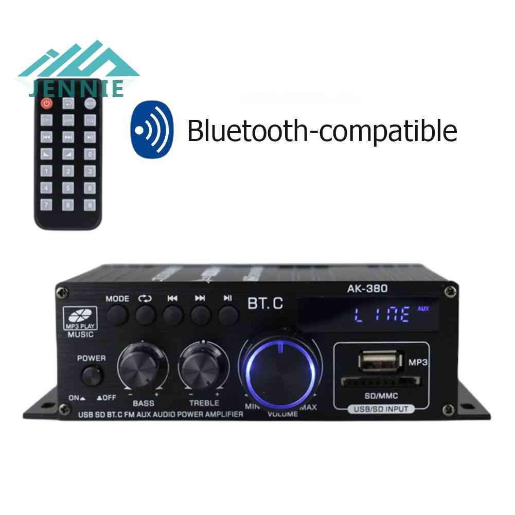 Bộ Khuếch Đại Âm Thanh Kỹ Thuật Số Kết Nối Bluetooth AK380 40W + 40W
