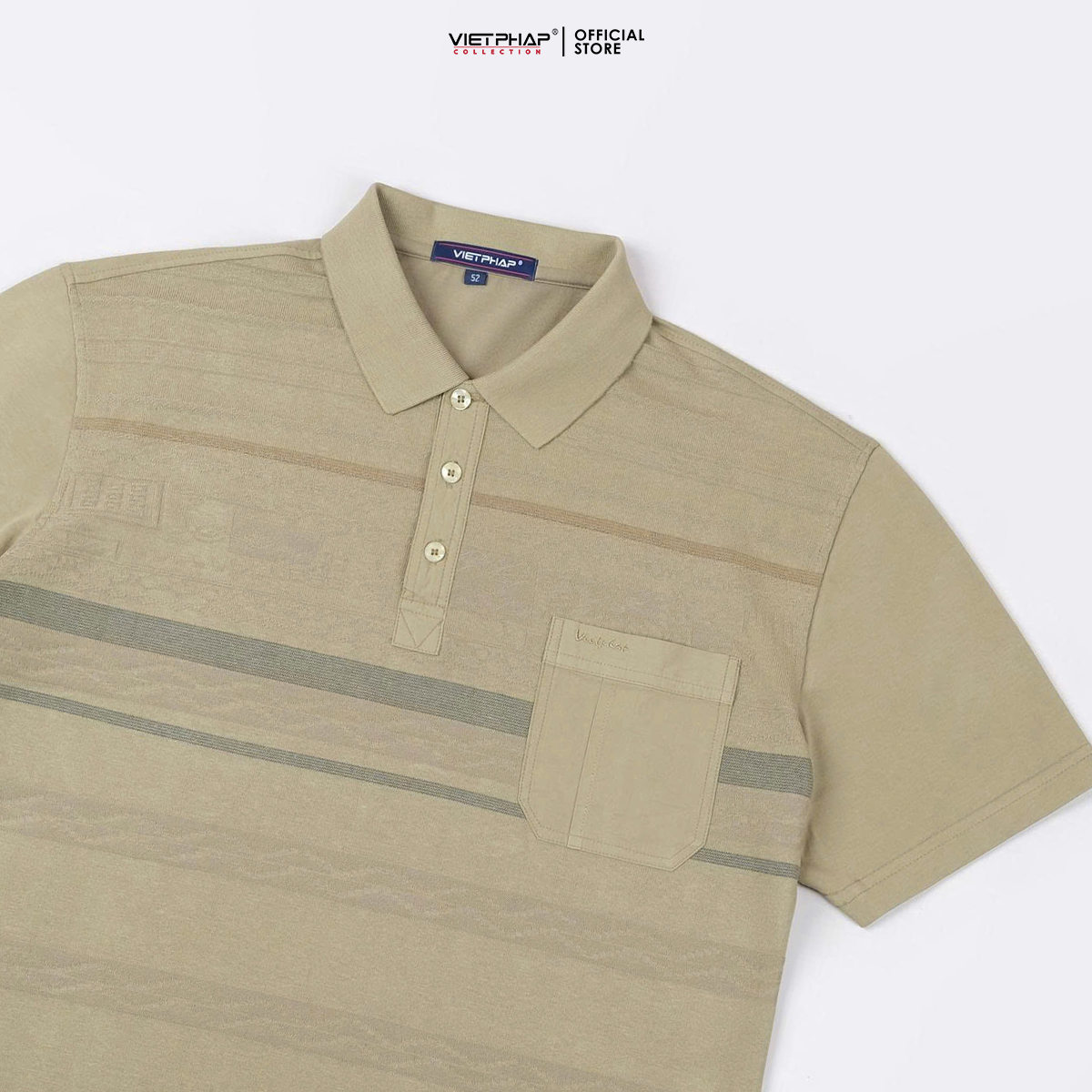 Áo Polo Nam VIỆT PHÁP Form Luxury - Thun Dệt Kim, lịch lãm, sang trọng 3314