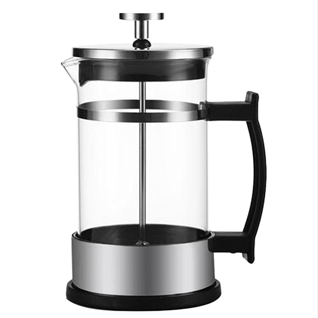 Household Stainless Steel French Press Tea Coffee Maker Carafe 350ml 1-2Cup