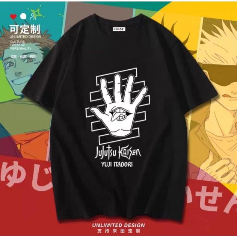 Áo Thun únisex In Hình Anime Jujutsu Kaisen Gojo Satoru manga mẫu mới siêu HOT