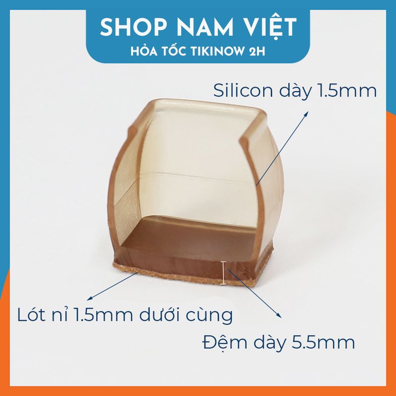 Bọc Chân Bàn Ghế Silicon Chống Trơn Trượt, Chống Ồn