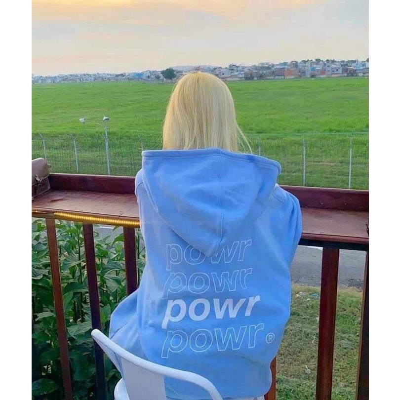 Áo hoodie Nam Nữ form rộng POWR dây kéo thời trang chất nỉ ngoại tp0036