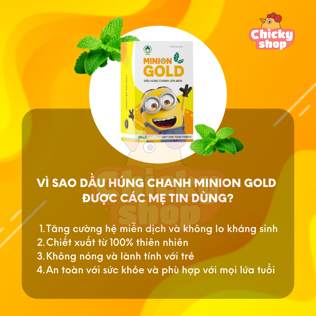 Dầu húng chanh Minion 30ml