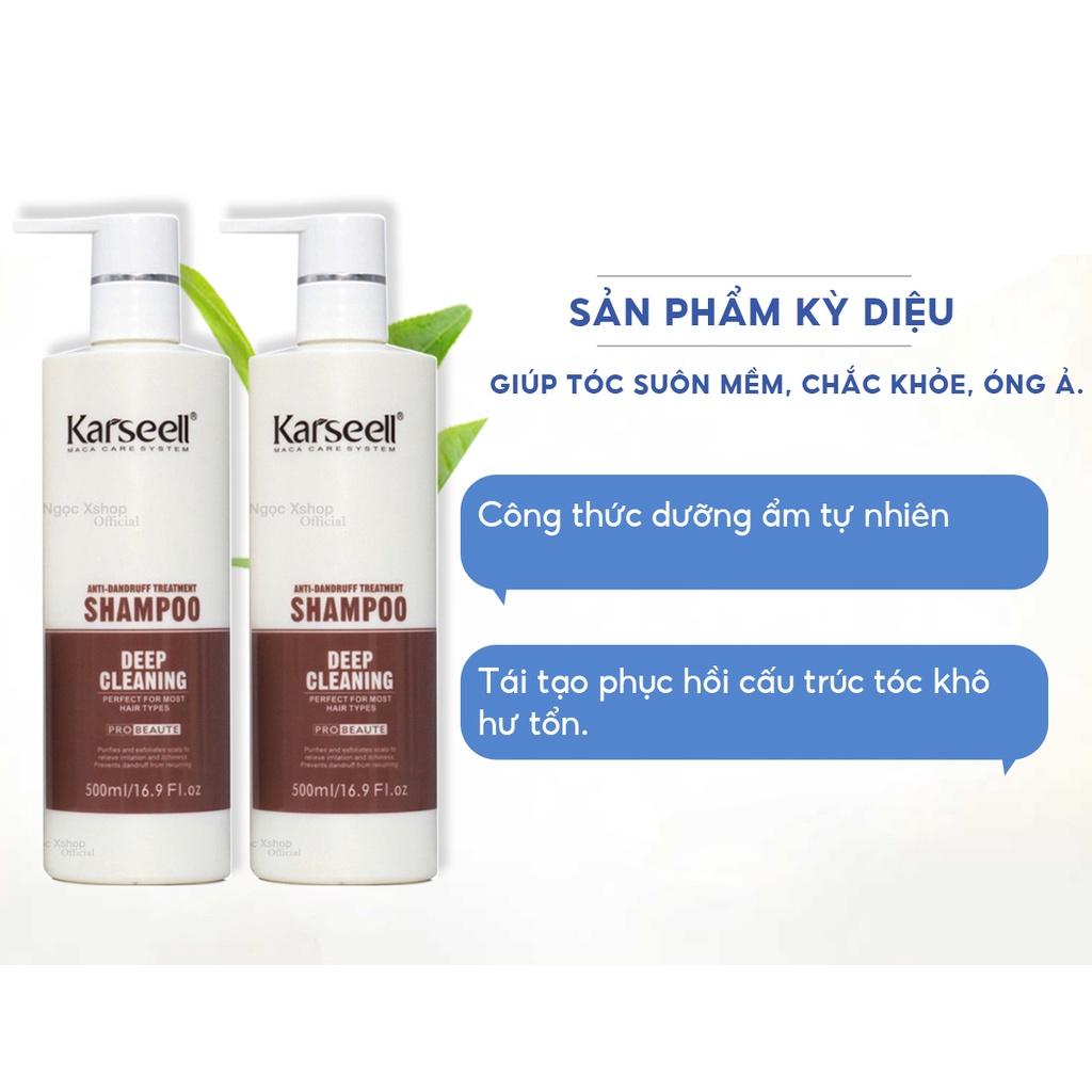 Dầu gội mềm mượt chống gàu KARSEELL Deep Cleaning 500ml