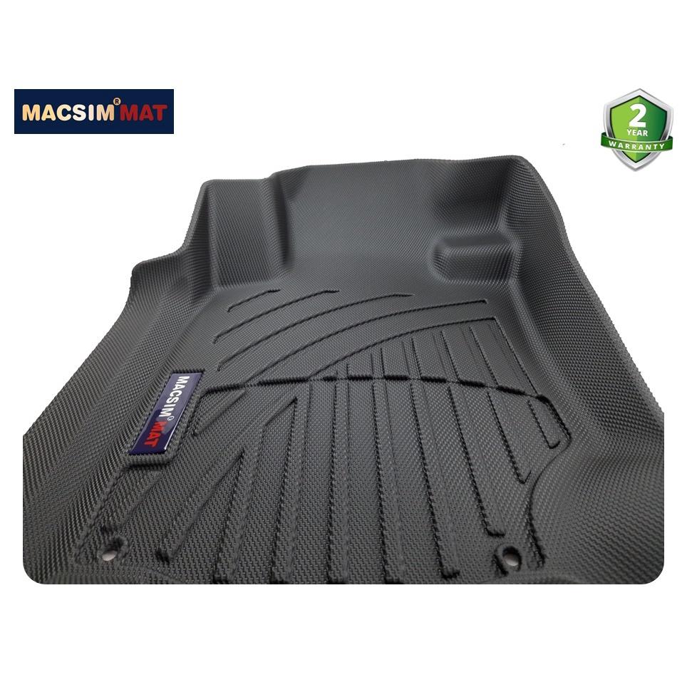 Thảm lót sàn xe ô tô Mitsubishi Pajero Sport 2019 - nay Nhãn hiệu Macsim chất liệu nhựa TPV cao cấp dành cho xe bản 1 cầu