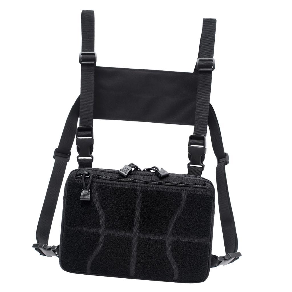 Vest Rig Bag Radios Pocket Chest Harness Pouch