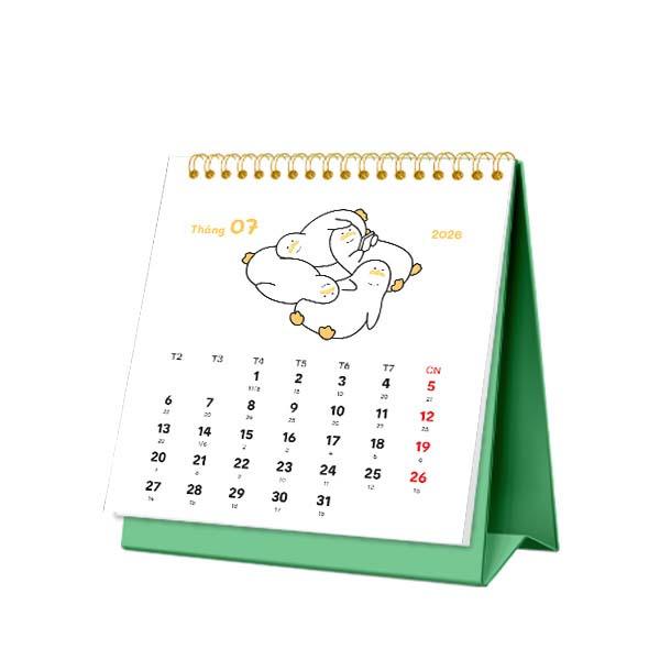 Lịch Bàn Mini - Duok Chill