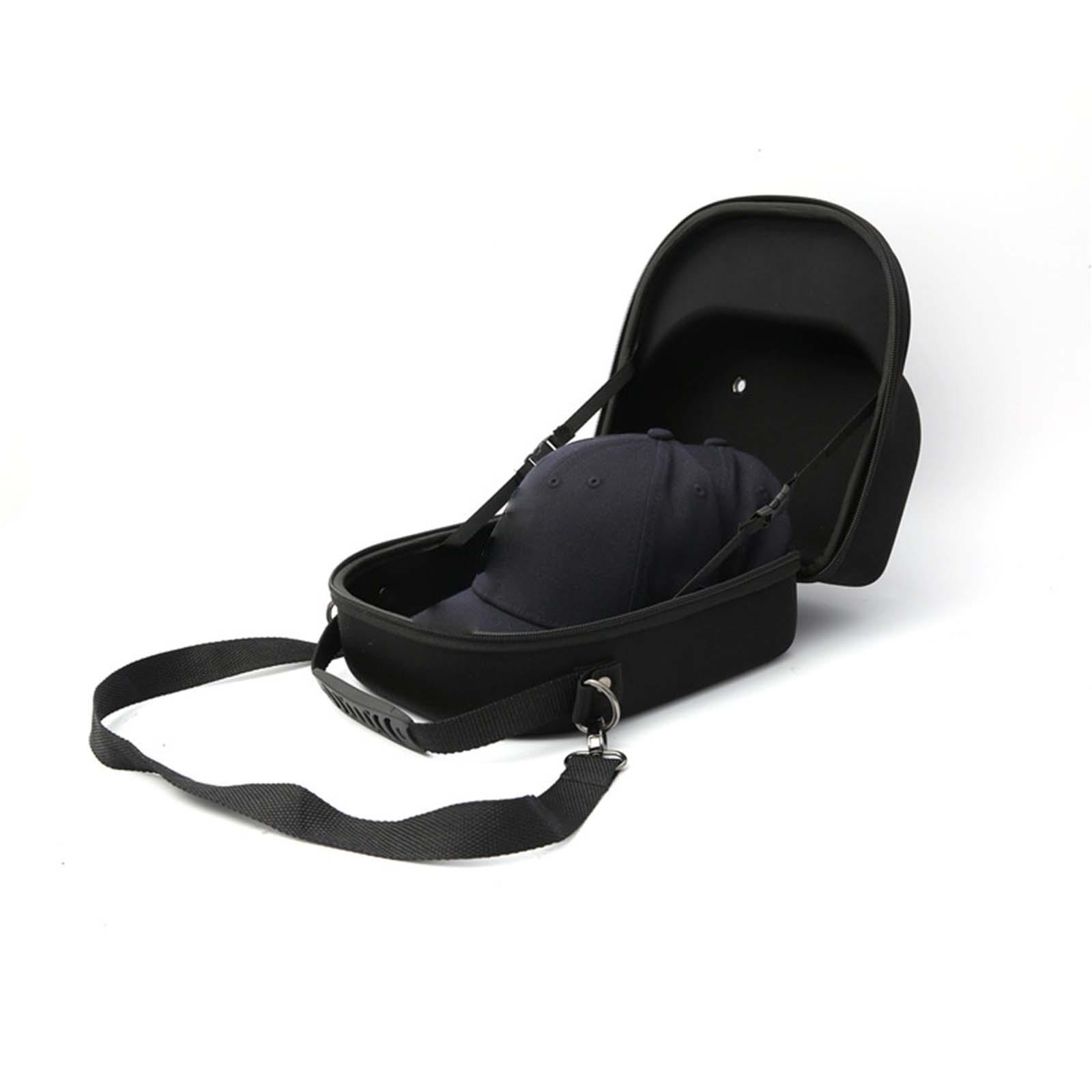 Portable Hat Travel Case Adjustable Hard Sheel Easy to Carry Hat Display Holder EVA Durable Storage Bag Organizer Handbag for Home