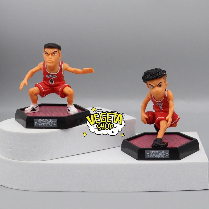 Mô hình Slam Dunk - Set Mô hình bóng rổ Rukawa Hanamichi Takenori Ryota Mitsui Akagi - Team bóng rổ trường Shohoku - 8cm