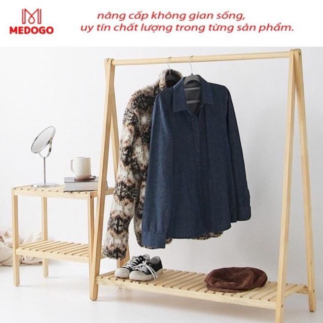 Giá gỗ treo quần áo chữ A 1 tầng