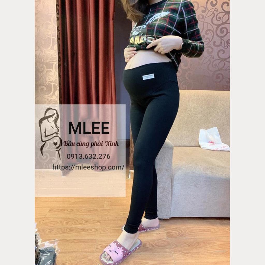 Quần legging bầu loại 1chất umi hàn K bai Ko xù ko dão đẹp hơn chất cotton nhiều️quần bầu có chun chỉnh freesize QB207