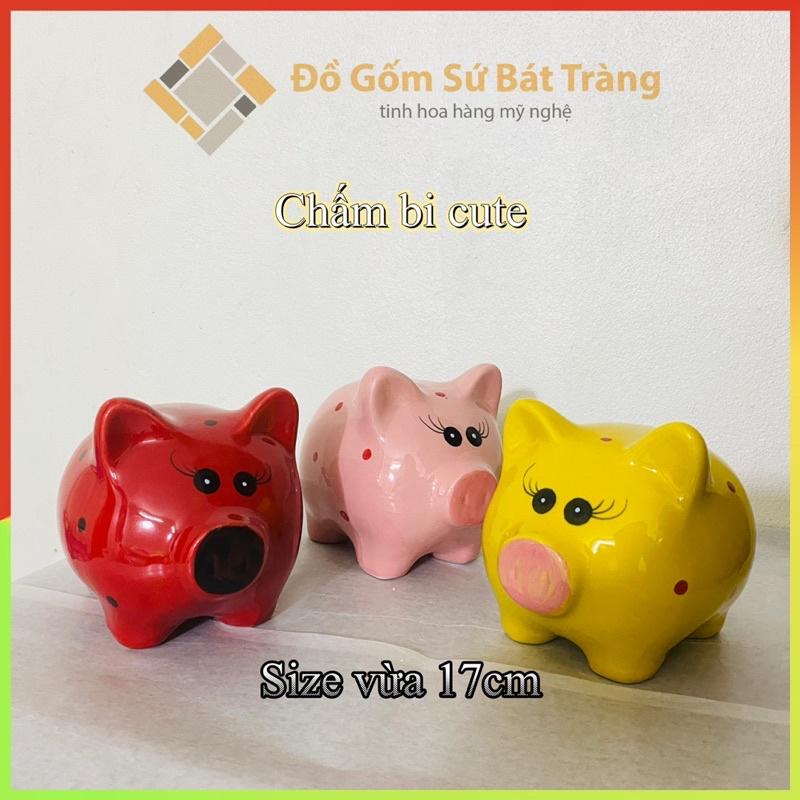 Heo đất, lợn đất bằng Sứ Bát Tràng Cao Cấp, siêu bền đẹp, Đủ kích cỡ từ 10 - 30cm