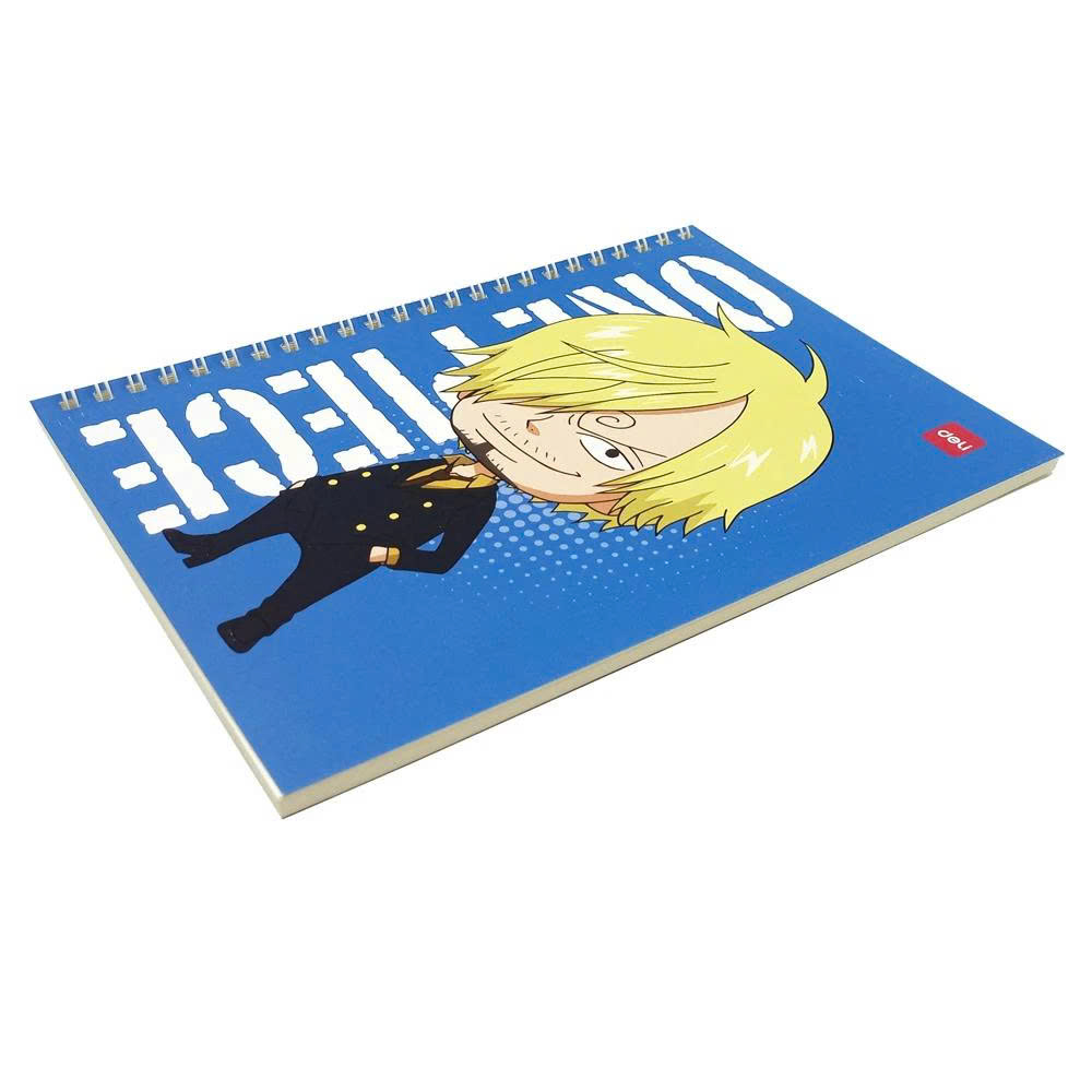 Sổ Lò Xo A5/B5 Kẻ Ngang 60 Trang 70gsm - One Piece - Deli - Màu Ngẫu Nhiên