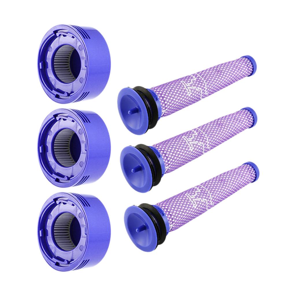 6pk Vacuum Filter Set Replacement For V8+, V8, V7 Absolute Animal