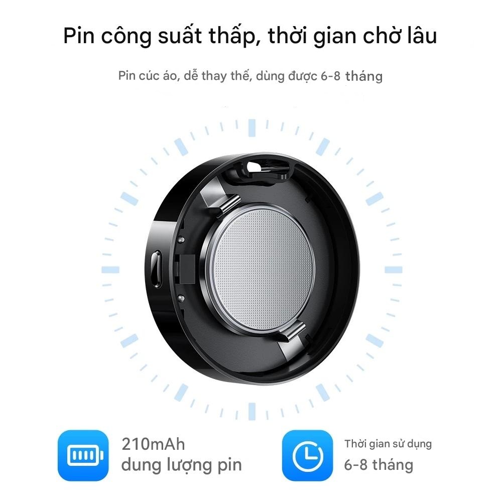 Thiết bị định vị thông minh không dây HOCO E96A Busca dành cho Android Hỗ trợ Google Find My Network chống thất lạc chìa khóa, ví tiền, xe, hành lý - Hàng chính hãng