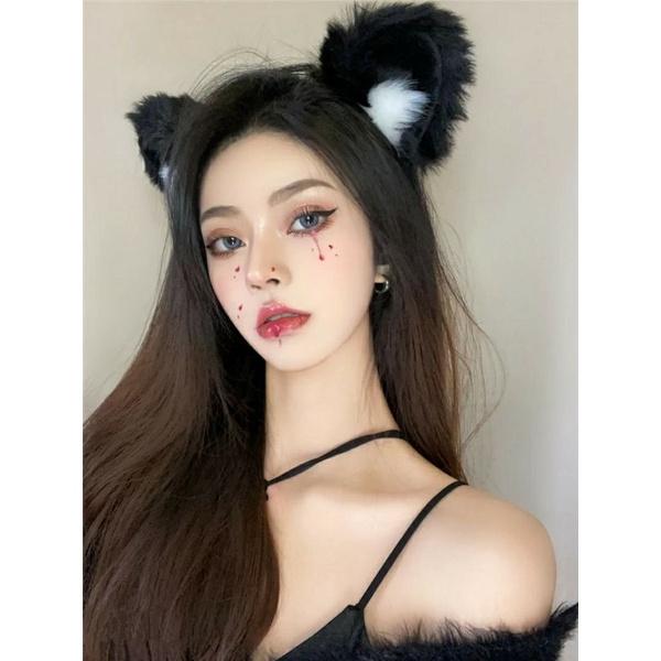 Cài tóc tai Cáo lông mềm tai 2 màu xinh xắn, phụ kiện cosplay sang chảnh