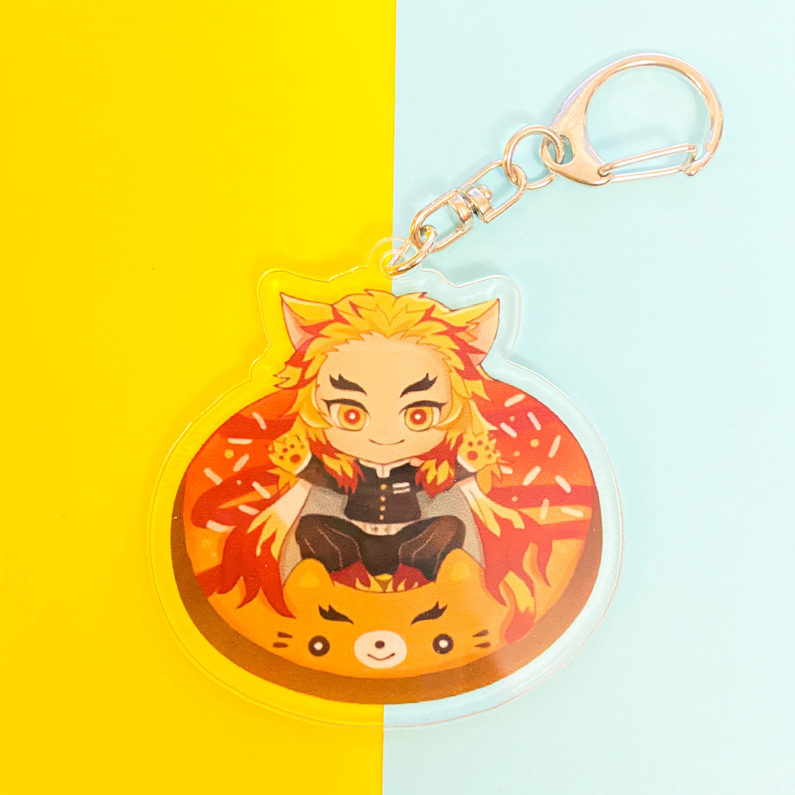 ( Mica trong acrylic ) Móc khóa KIMETSU NO YAIBA THANH GƯƠM DIỆT QUỶ VER PHAO BƠI quà tặng xinh xắn dễ thương in hình anime chibi (MẪU GIAO NGẪU NHIÊN)