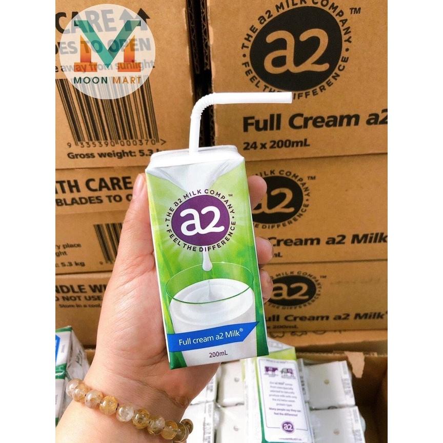 Sữa Tươi A2 200ml Nguyên Kem dạng nước - Date xa